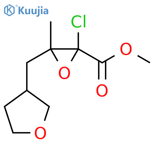 Methyl 2-chloro-3-methyl-3-[(oxolan-3-yl)methyl]oxirane-2-carboxylate structure