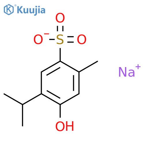 Sodium;4-hydroxy-2-methyl-5-propan-2-ylbenzenesulfonate structure