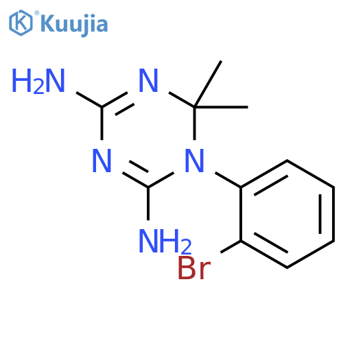 1,3,5-Triazine-2,4-diamine, 1-(2-bromophenyl)-1,6-dihydro-6,6-dimethyl- structure