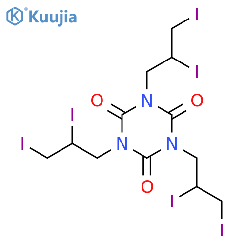 1,3,5-Triazine-2,4,6(1H,3H,5H)-trione, 1,3,5-tris(2,3-diiodopropyl)- structure