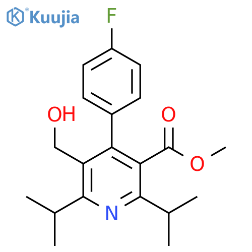Methyl 2,6-Diisopropyl-4-(4-fluorophenyl)-5-hydroxymethyl-pyridine-3-carboxy-late structure