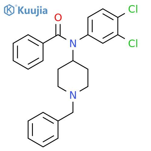 Benzamide, N-(3,4-dichlorophenyl)-N-[1-(phenylmethyl)-4-piperidinyl]- structure