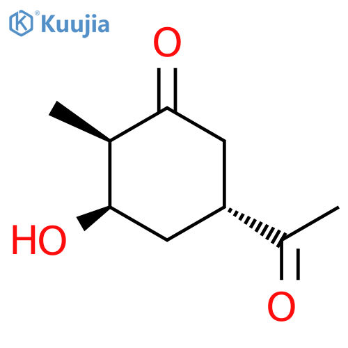 Cyclohexanone, 5-acetyl-3-hydroxy-2-methyl-, [2R-(2alpha,3alpha,5beta)]- (9CI) structure