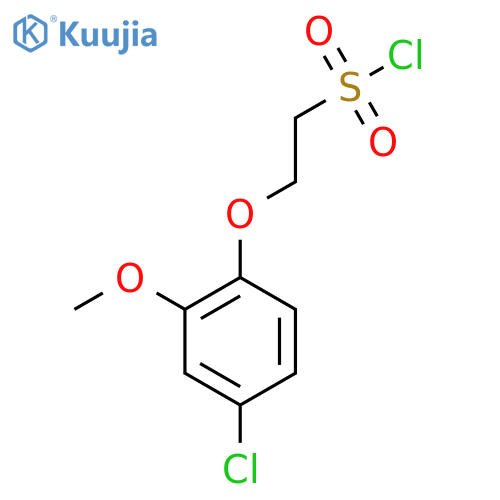 2-(4-chloro-2-methoxyphenoxy)ethane-1-sulfonyl chloride structure