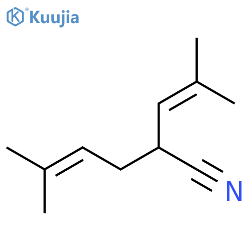 4-Hexenenitrile, 5-methyl-2-(2-methyl-1-propenyl)- structure