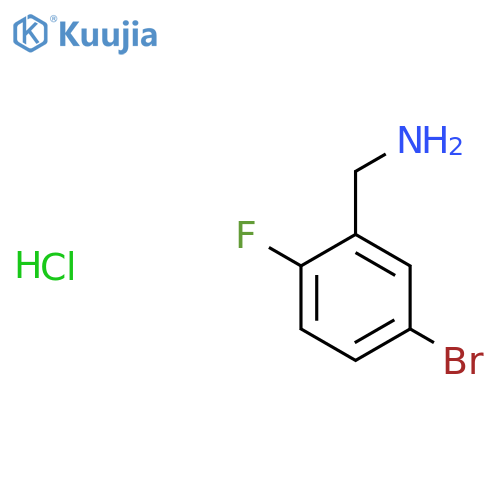 5-Bromo-2-fluorobenzylamine hydrochloride structure