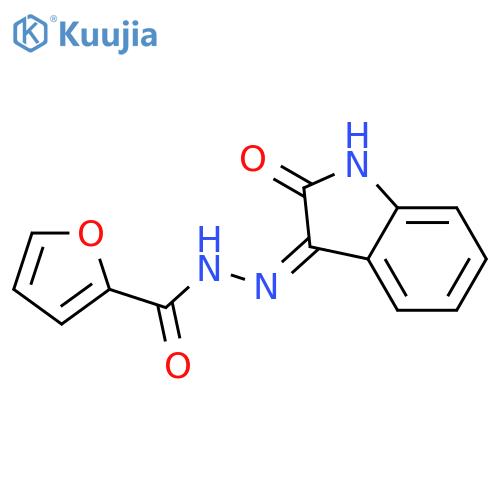 (Z)-N'-(2-oxoindolin-3-ylidene)furan-2-carbohydrazide structure