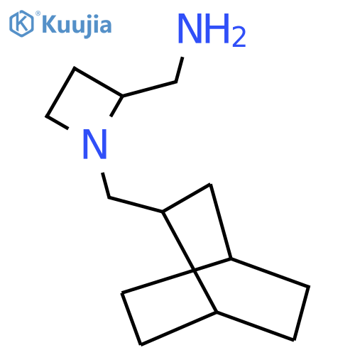 1-({bicyclo2.2.2octan-2-yl}methyl)azetidin-2-ylmethanamine structure