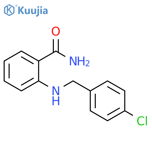 2-{[(4-chlorophenyl)methyl]amino}benzamide structure