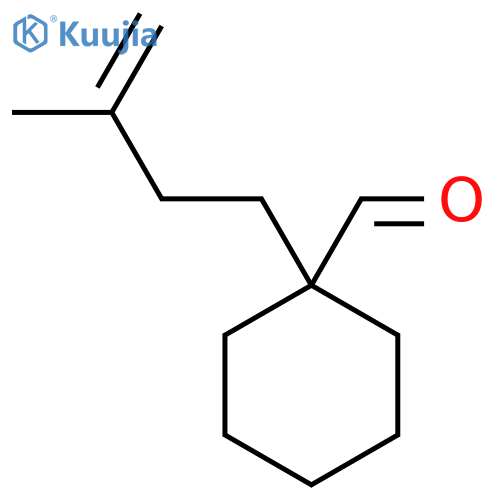 1-(3-methylbut-3-en-1-yl)cyclohexane-1-carbaldehyde structure