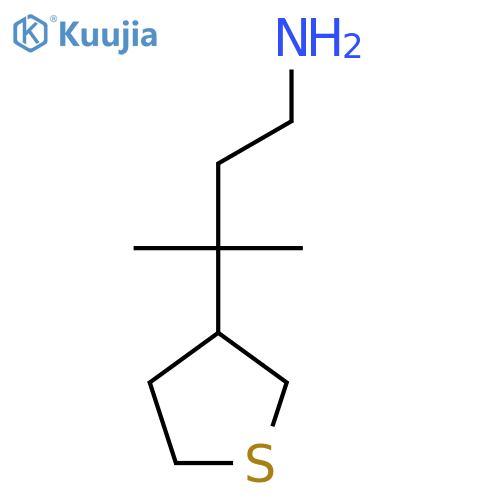 3-methyl-3-(thiolan-3-yl)butan-1-amine structure