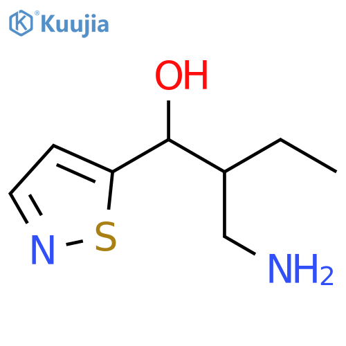5-Isothiazolemethanol, α-[1-(aminomethyl)propyl]- structure