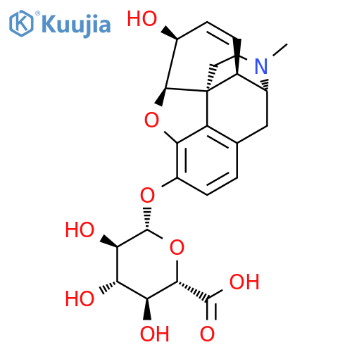 b-D-Glucopyranosiduronic acid, (5a,6a)-7,8-didehydro-4,5-epoxy-6-hydroxy-17-methylmorphinan-3-yl(9CI) structure
