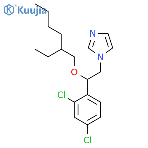 1H-Imidazole, 1-[2-(2,4-dichlorophenyl)-2-[(2-ethylhexyl)oxy]ethyl]- structure