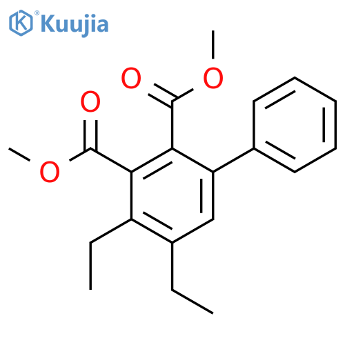 [1,1'-Biphenyl]-2,3-dicarboxylic acid, 4,5-diethyl-, dimethyl ester structure