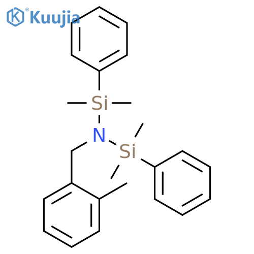 Silanamine, N-(dimethylphenylsilyl)-1,1-dimethyl-N-[(2-methylphenyl)methyl]-1-phenyl- structure