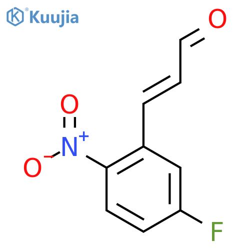 3-(5-fluoro-2-nitrophenyl)prop-2-enal structure