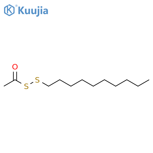 Ethane(dithioperoxoic) acid, decyl ester structure