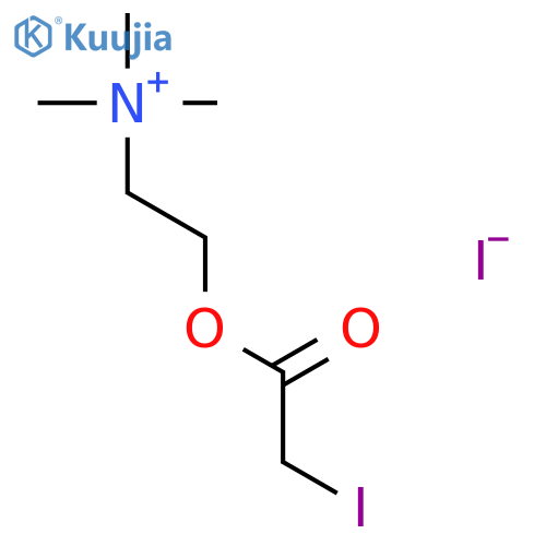 Ethanaminium, 2-[(iodoacetyl)oxy]-N,N,N-trimethyl-, iodide structure