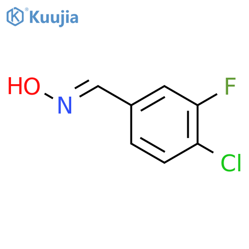 Benzaldehyde,4-chloro-3-fluoro-, oxime structure