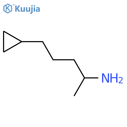 Cyclopropanebutanamine, α-methyl- structure