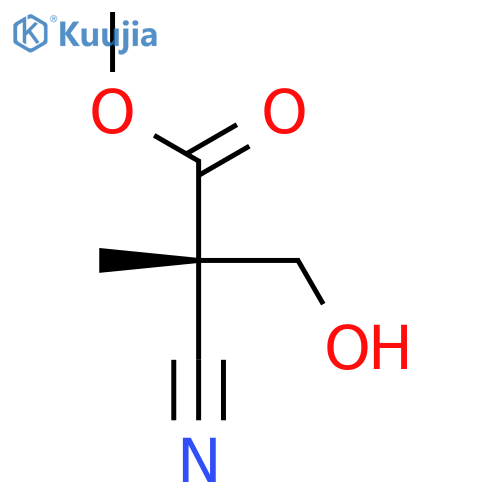 PROPANOIC ACID, 2-CYANO-3-HYDROXY-2-METHYL-, METHYL ESTER, (2S)- structure