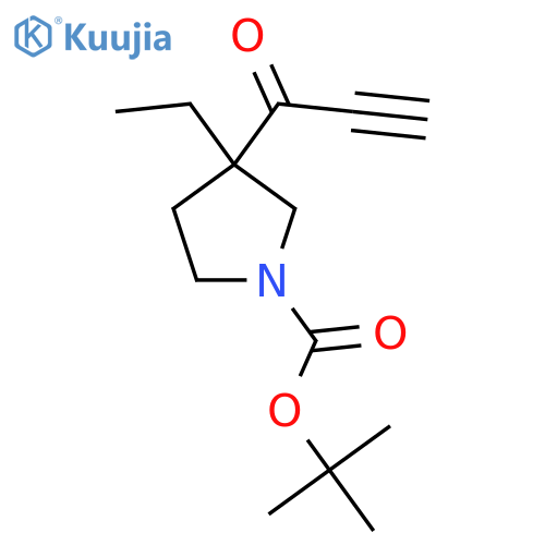 Tert-butyl 3-ethyl-3-(prop-2-ynoyl)pyrrolidine-1-carboxylate structure