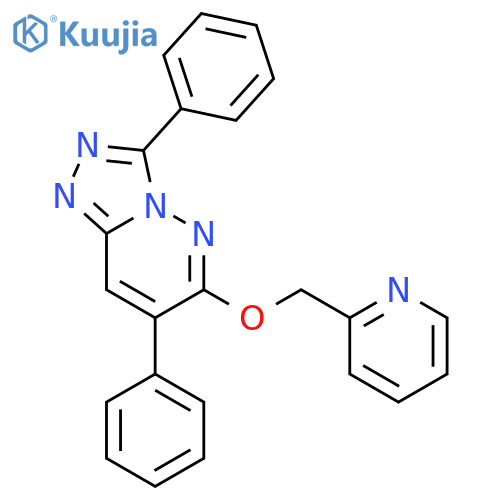 1,2,4-Triazolo[4,3-b]pyridazine, 3,7-diphenyl-6-(2-pyridinylmethoxy)- structure