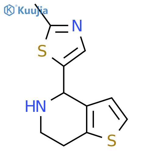 2-methyl-5-{4H,5H,6H,7H-thieno3,2-cpyridin-4-yl}-1,3-thiazole structure