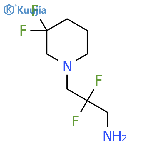 3-(3,3-Difluoropiperidin-1-yl)-2,2-difluoropropan-1-amine structure
