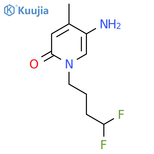 5-amino-1-(4,4-difluorobutyl)-4-methyl-1,2-dihydropyridin-2-one structure