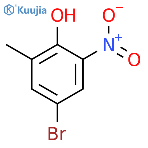 4-Bromo-2-methyl-6-nitrophenol structure