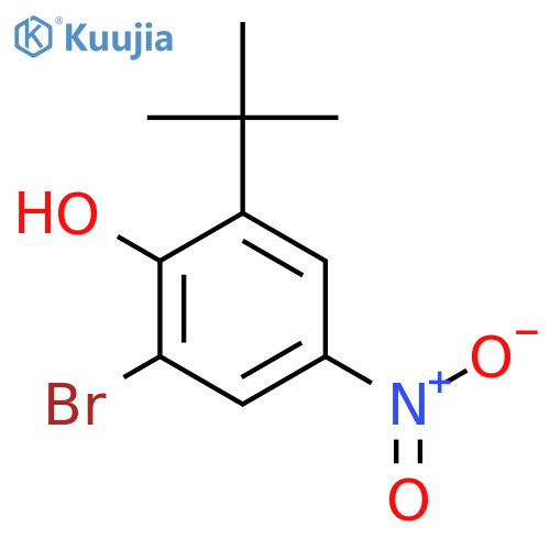 2-Bromo-6-(tert-butyl)-4-nitrophenol structure