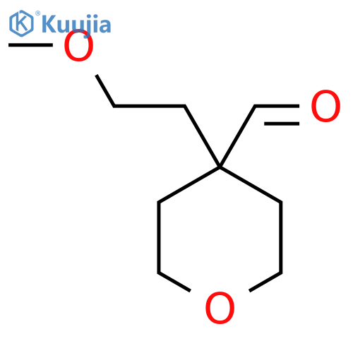 4-(2-methoxyethyl)oxane-4-carbaldehyde structure
