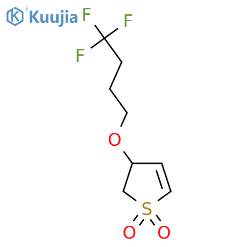 3-(4,4,4-trifluorobutoxy)-2,3-dihydro-1lambda6-thiophene-1,1-dione structure