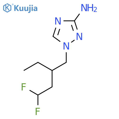 1-(2-ethyl-4,4-difluorobutyl)-1H-1,2,4-triazol-3-amine structure