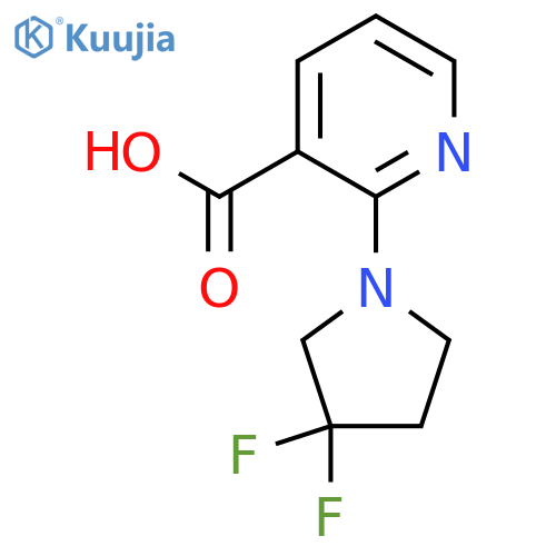 2-(3,3-Difluoropyrrolidin-1-yl)nicotinic acid structure