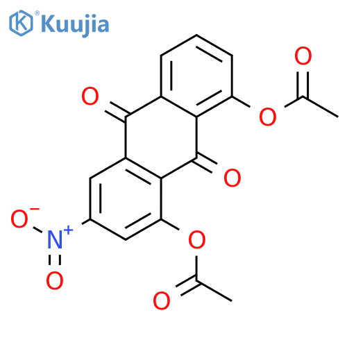 9,10-Anthracenedione, 1,8-bis(acetyloxy)-3-nitro- structure