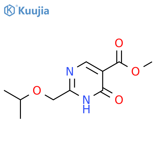 5-Pyrimidinecarboxylic acid, 1,6-dihydro-2-[(1-methylethoxy)methyl]-6-oxo-, methyl ester structure