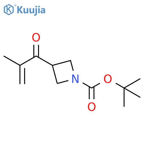 1-Azetidinecarboxylic acid, 3-(2-methyl-1-oxo-2-propen-1-yl)-, 1,1-dimethylethyl ester structure
