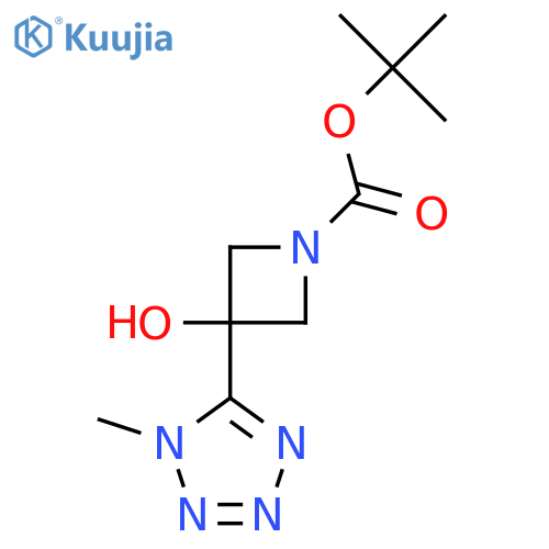 tert-butyl 3-hydroxy-3-(1-methyl-1H-1,2,3,4-tetrazol-5-yl)azetidine-1-carboxylate structure
