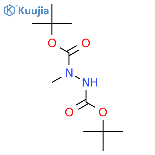 1,2-Hydrazinedicarboxylic acid, 1-methyl-, bis(1,1-dimethylethyl) ester structure