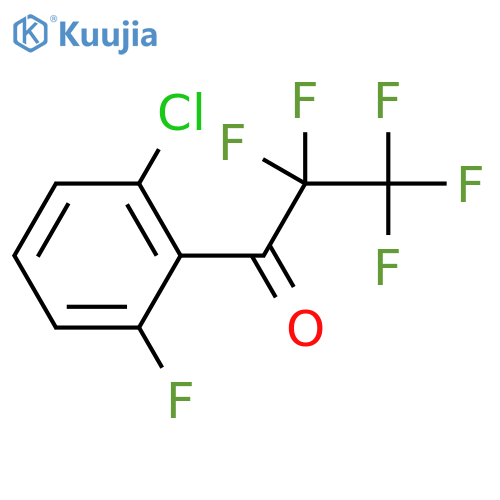 1-(2-chloro-6-fluorophenyl)-2,2,3,3,3-pentafluoropropan-1-one structure
