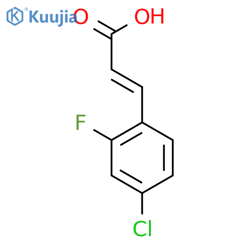 4-Chloro-2-fluorocinnamic acid structure
