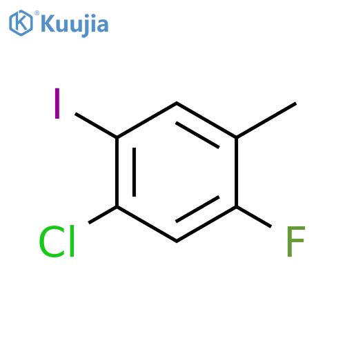 1-Chloro-5-fluoro-2-iodo-4-methylbenzene structure