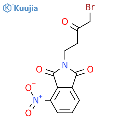 1H-Isoindole-1,3(2H)-dione, 2-(4-bromo-3-oxobutyl)-4-nitro- structure