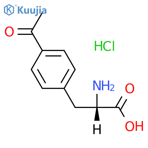 4-Acetyl-L-phenylalanine Hydrochloride structure