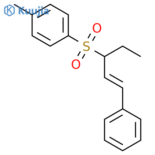 Benzene, 1-[(1-ethyl-3-phenyl-2-propenyl)sulfonyl]-4-methyl- structure