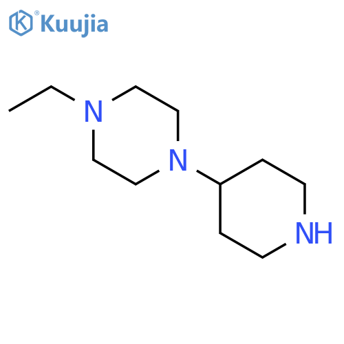 1-Ethyl-4-piperidin-4-yl-piperazine Hydrochloride structure