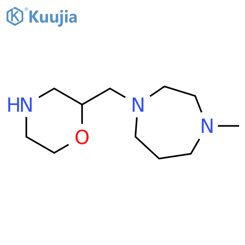 1H-1,4-Diazepine, hexahydro-1-methyl-4-(2-morpholinylmethyl)- structure
